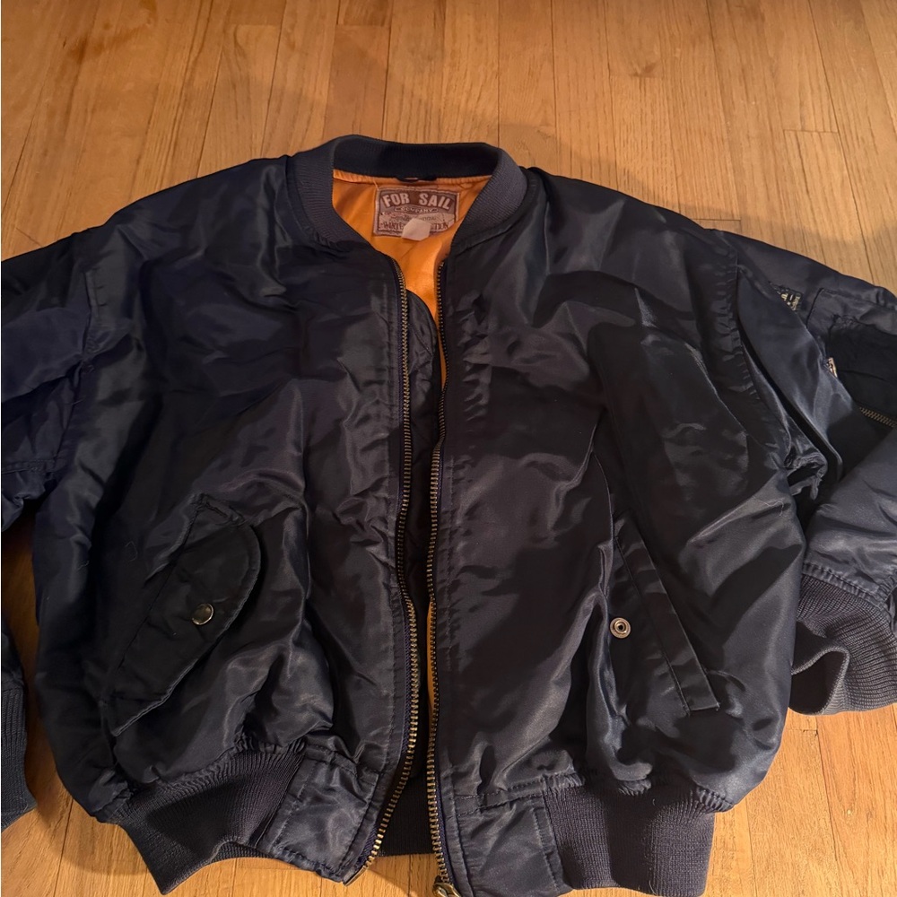 Men's Navy Bomber Jacket
